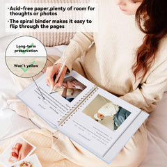 1DOT2 hidden spiral binding lies flat for easy writing and photos