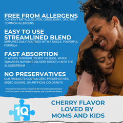 1Q Immune elderberry ingredients highlighted for natural wellness visuals.