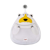 3 Sprouts polar bear hanging bath toy holder keeps toys organized and dry.