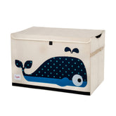 3 Sprouts large toy chest lid keeps play area tidy and items out of sight.