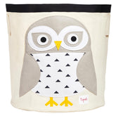 3 Sprouts large toy storage basket with Snowy Owl design for tidy playrooms