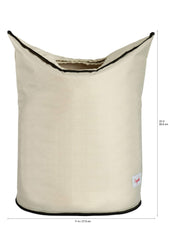3 Sprouts Lion hamper with lid demonstrates concealed storage for tidy nurseries.