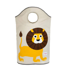 The 3 Sprouts Lion basket side view highlights breathable mesh base for airflow.