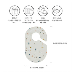 3 Sprouts size dividers from newborn to 2T for simple planning.