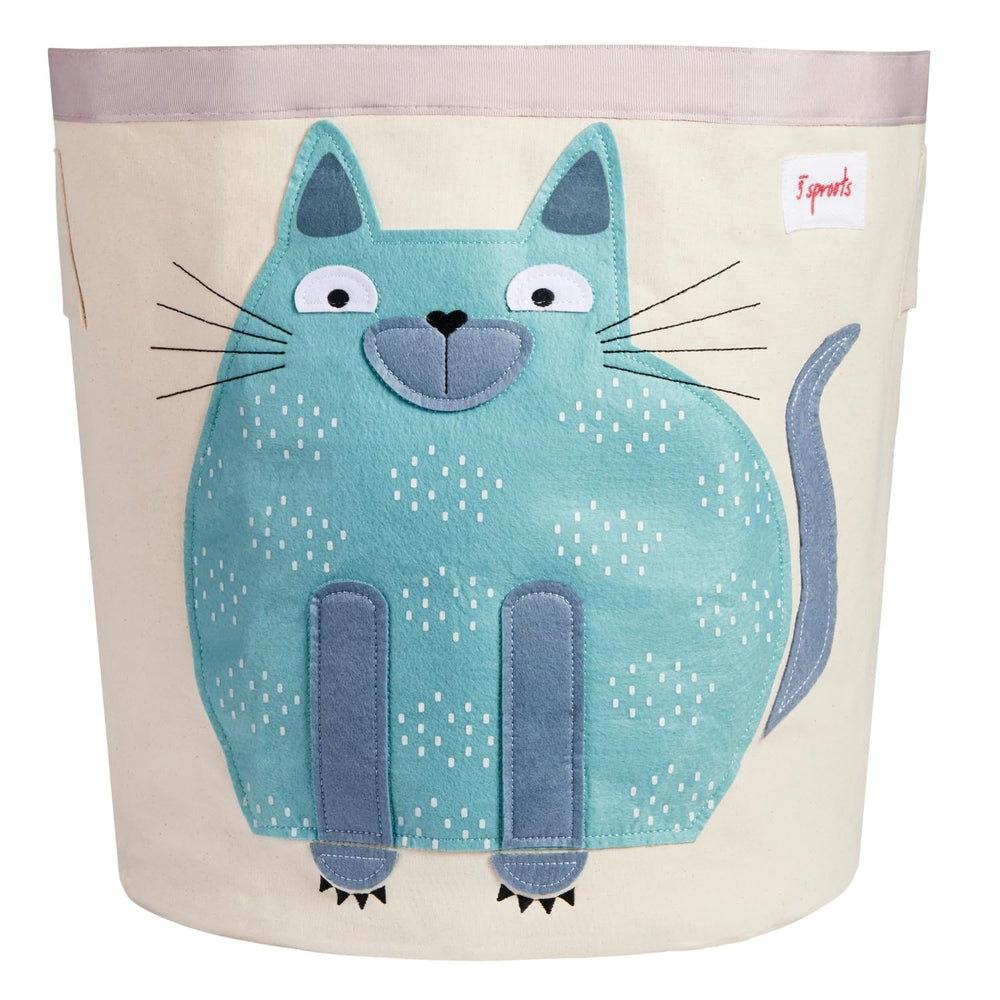The 3 Sprouts large toy storage basket with handles keeps toys organized and accessible.