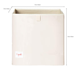 3 Sprouts toy storage cube foldable design enables easy storage.
