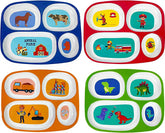 4E's Novelty firefighter divided plate for kids supports themed meals and organized portions.