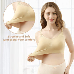 4HOW nursing bra inner layer access for quick nursing