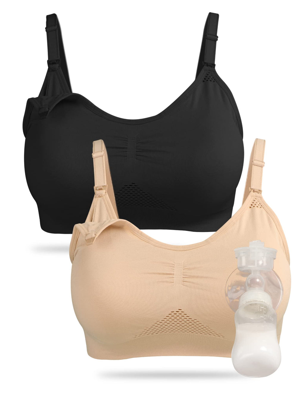 4HOW pumping bra hands-free enables effortless pumping and nursing