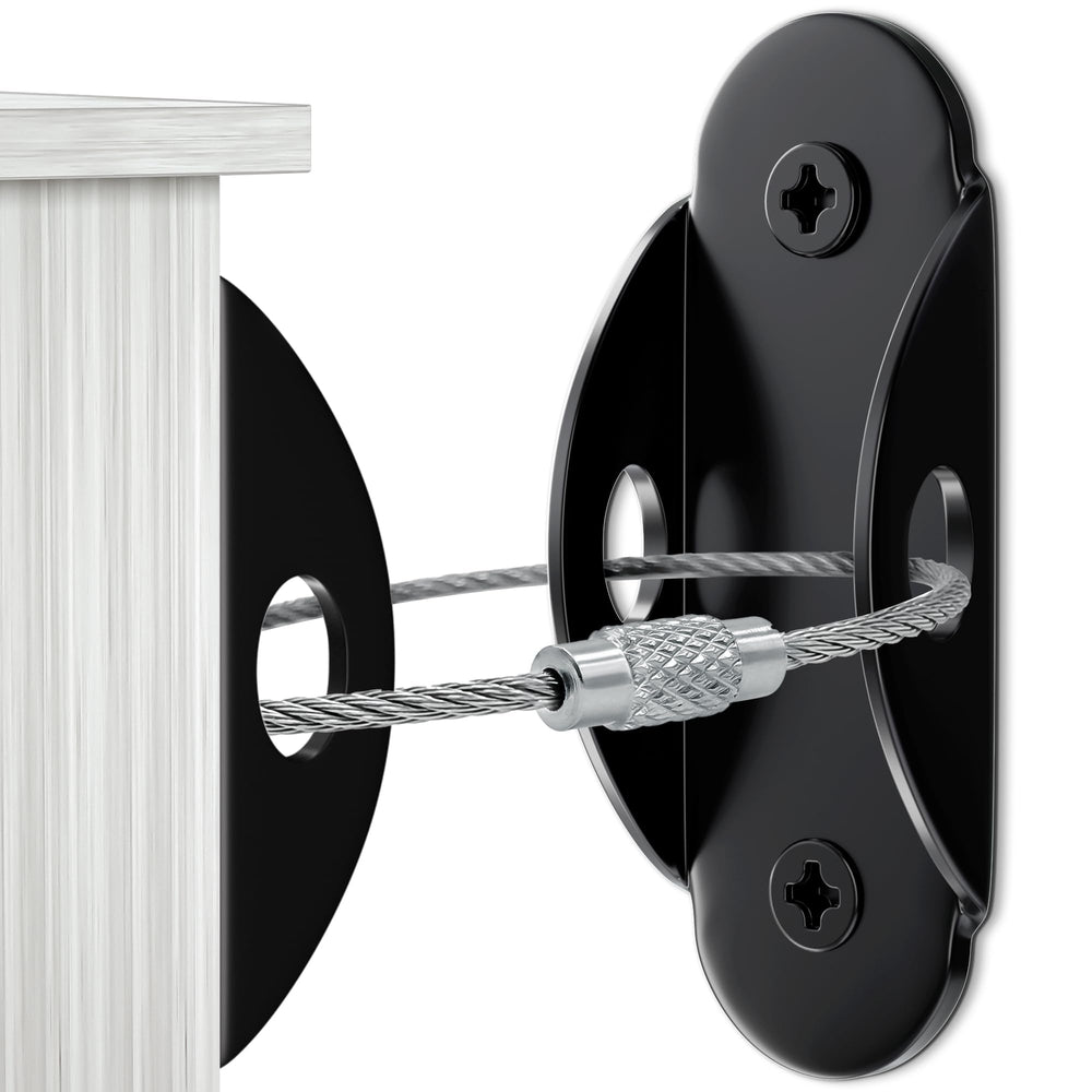 4our Kiddies wall anchors securing dresser to wall for enhanced child safety