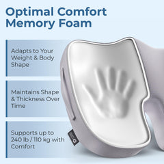 5 STARS UNITED non-slip base keeps cushion in place on most chairs