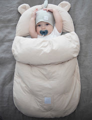 7AM Enfant footmuff plush micro-fleece lining provides cozy warmth