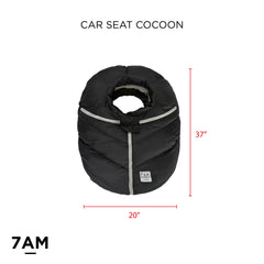 Side zippers on the 7AM Enfant cocoon allow uncovering the head when needed