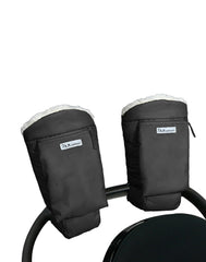 7 A.M. Enfant warmmuffs attach easily to most strollers for cold weather.