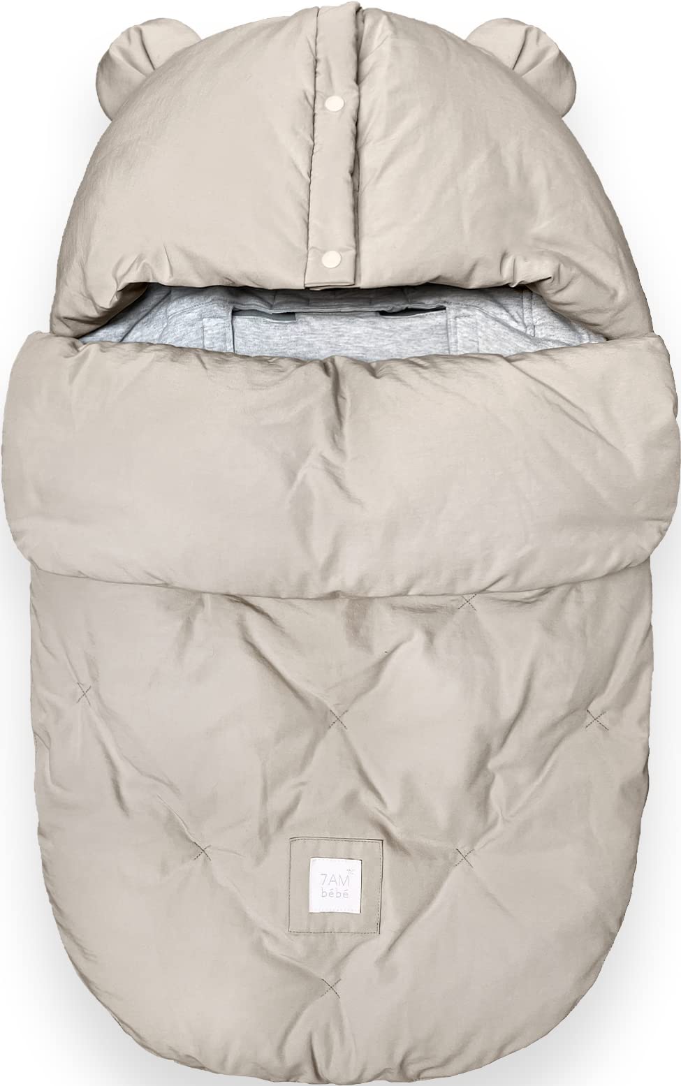 7AM Enfant universal stroller footmuff with water-repellent shell keeps baby dry on walks