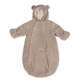 7AM Enfant Winter Snowsuit hooded front view offering cozy warmth and easy dressing