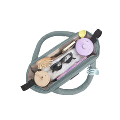7 A.M. universal stroller organizer with top handles for quick access.