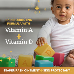 A+D diaper rash ointment 1.5oz tube convenient for on-the-go care and dry skin.