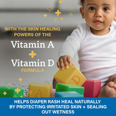 A+D Treat Heal smooth application texture on the diaper area.