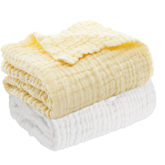 Aablexema baby muslin towels large 43x43 inches for easy newborn wrapping