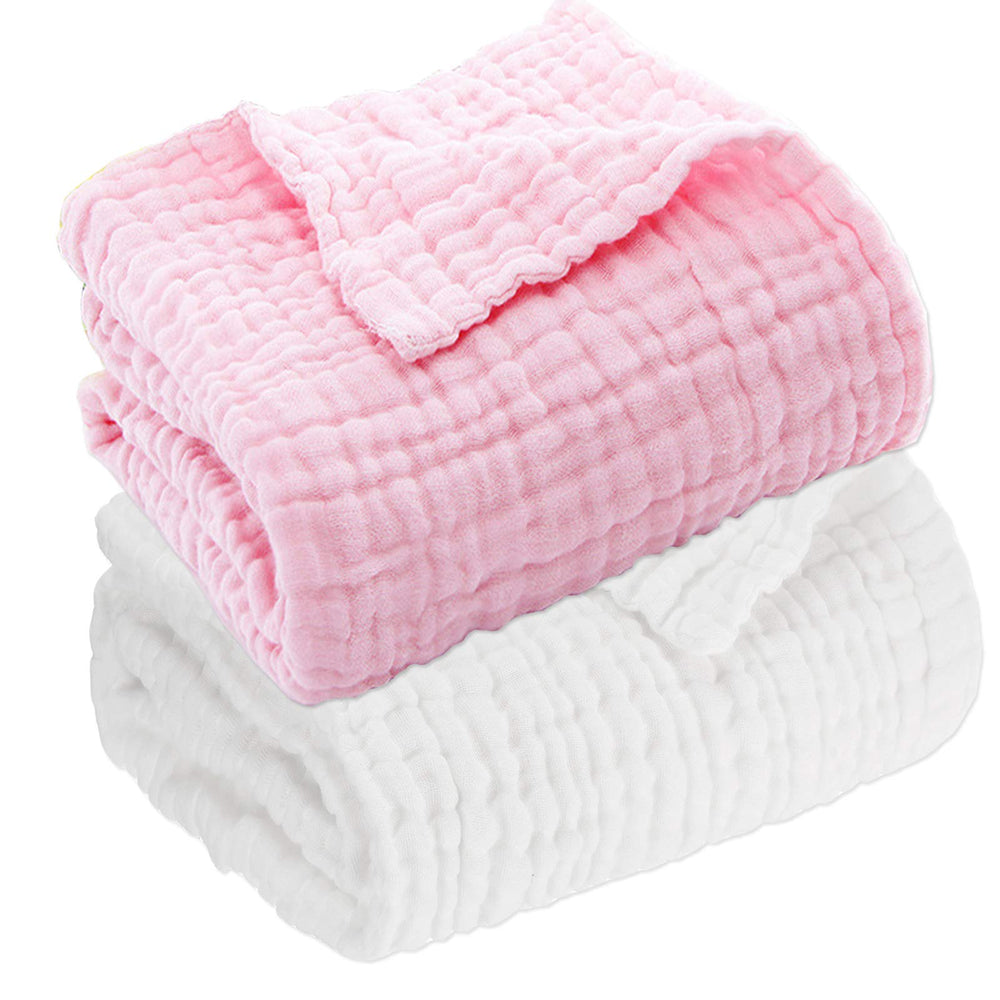 Aablexema muslin baby blanket close-up texture highlighting breathable six-layer fabric.