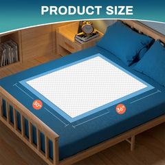 AAY six-layer protection bed pads demonstrating leak containment