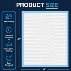 AAY disposable bed pads diamond design detail directing liquid toward core for quick containment
