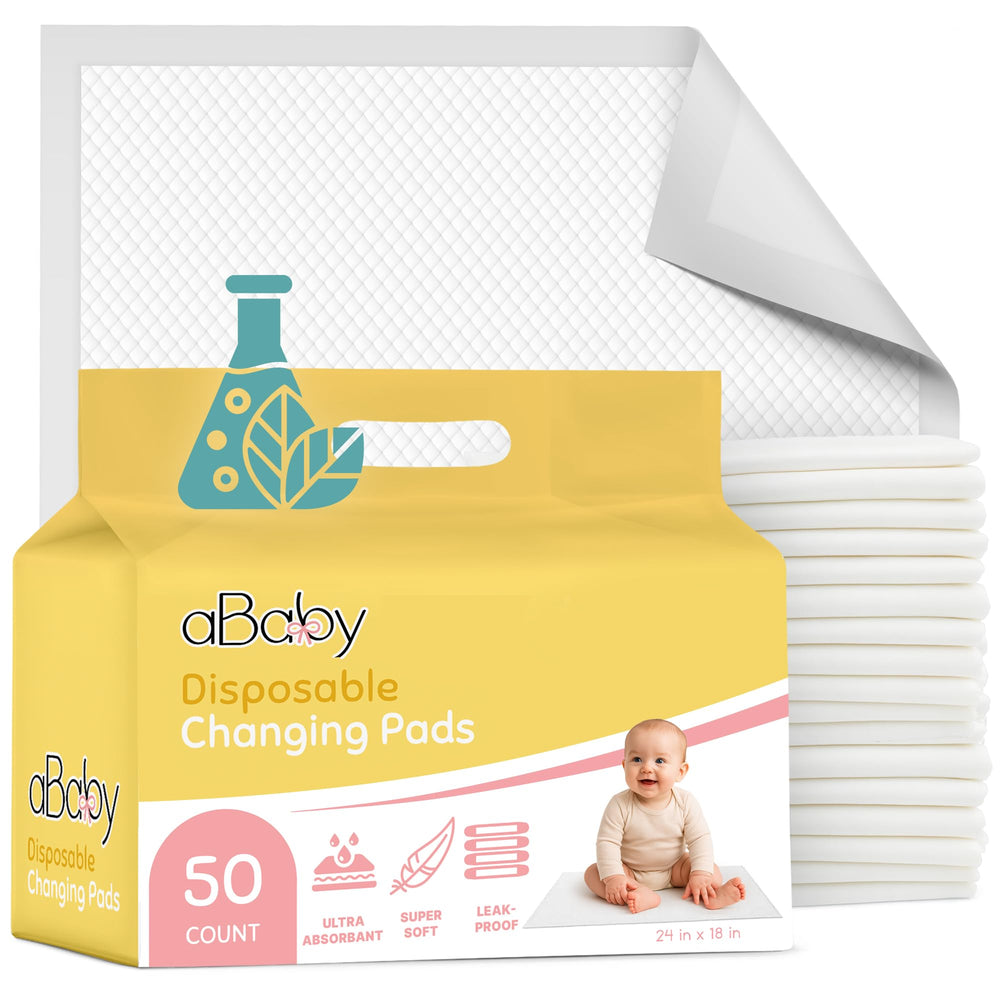 ABABY REFRESH disposable changing pad top layer offers gentle skin protection.