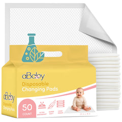 ABABY REFRESH disposable changing pad top layer offers gentle skin protection.