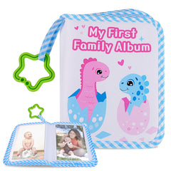 abcxgood My First Family Album blue cover offers a soft, safe keepsake for newborn memories.