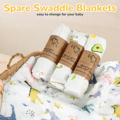 Abdtech absorbent swaddle blanket keeps baby's skin dry outdoors