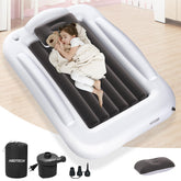 Abdtech inflatable toddler bed with travel bag and fast pump for quick setup.