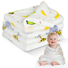Abdtech cotton muslin swaddle blanket soft and breathable for newborns