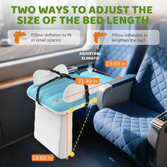 Abdtech inflatable bed folded size compact highlights easy packing for trips.