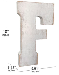 ABELLOTS letter F displayed on desk for quick, monogram-friendly styling.