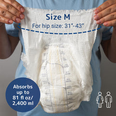 Abena Pants with stand-up leak guards for protection