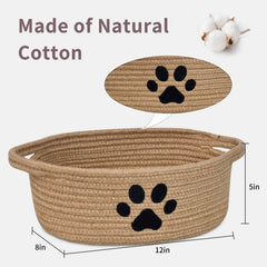 ABenkle paw-design basket ideal as a charming baby gift option