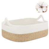 ABenkle small storage basket with handles keeps toys neatly organized