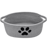 ABenkle small woven basket with handle for organized toy storage in living rooms
