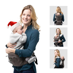 Abiie HUGGS hip-seat design demonstrates hip-healthy pose and comfort in use.