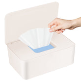 Abnaok diaper wipes dispenser front view, compact and tidy for changing tables