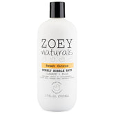 Zoey Naturals sweet citrus bubble bath bottle with long lasting bubbles for kids