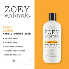 Close up of creamy lather from Zoey Naturals tear free formula