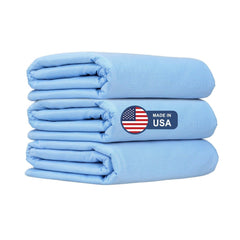 AbsorbEase XL underpad showing full bed coverage for dry, comfortable sleep.