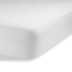 Abstract bassinet sheet solid white with deep-fitted design promotes secure sleep