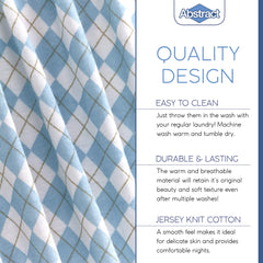 Durable, machine-washable crib sheets designed for easy care.