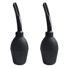 Abyclean anal douche bulb 310ml black for comfortable at-home cleansing.