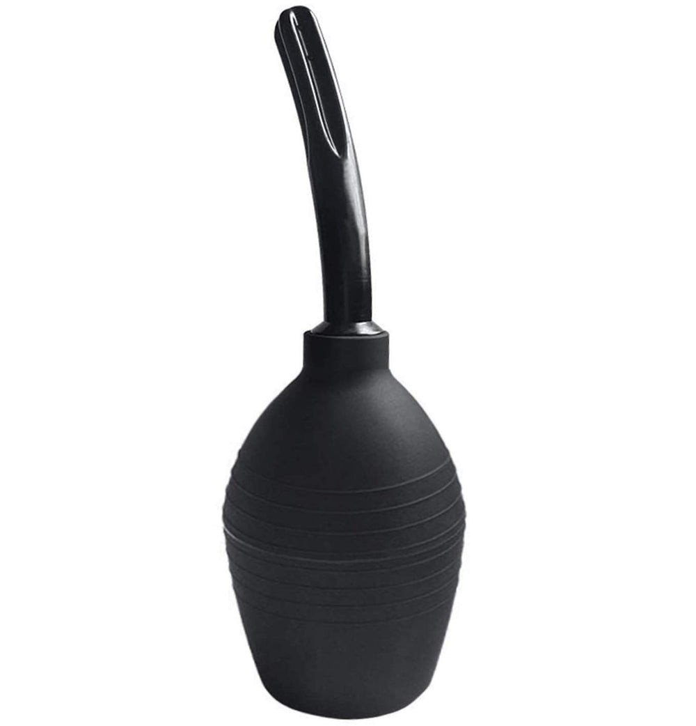 Abyclean anal douche bulb black assembled for convenient at-home cleansing