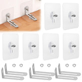 AccEncyc No Drill Anchors with adhesive pads stabilize furniture on smooth surfaces for a solid hold.