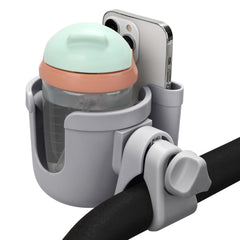 Accmor 2-in-1 cup and phone holder for easy access while strolling.
